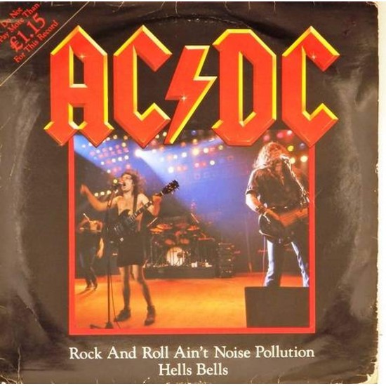 Пластинка AC/DC Rock and roll ain't noise pollution hells bells